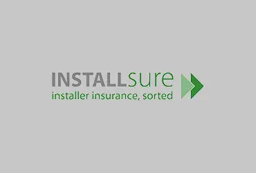 InstallSure logo with an off-white background.